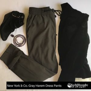 NY & Co. Gray Harem Pants